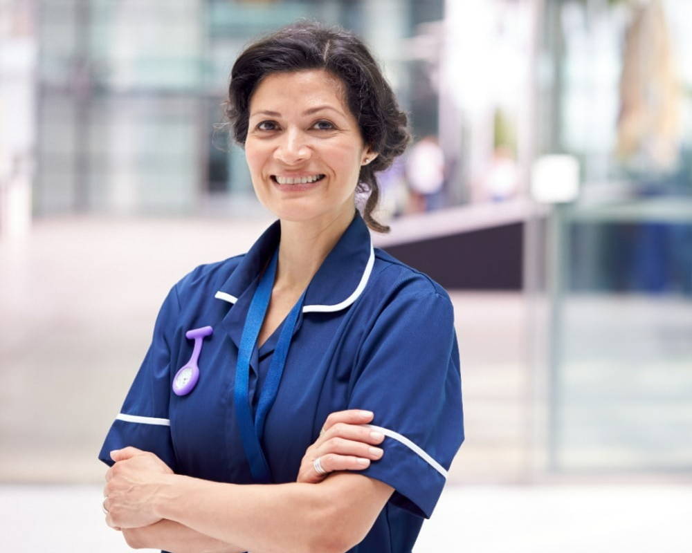 MedGen UK nurse smiling